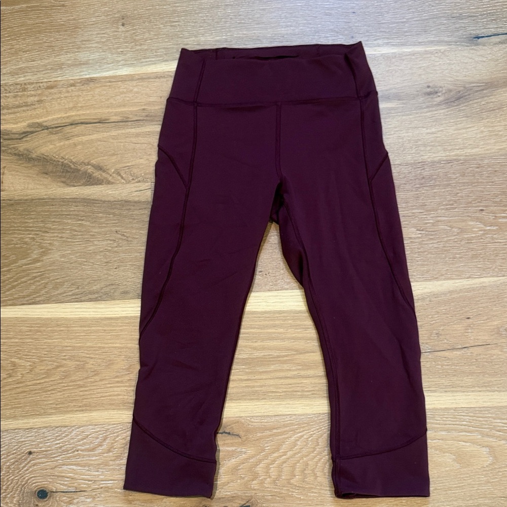 Lululemon Burgundy Leggings